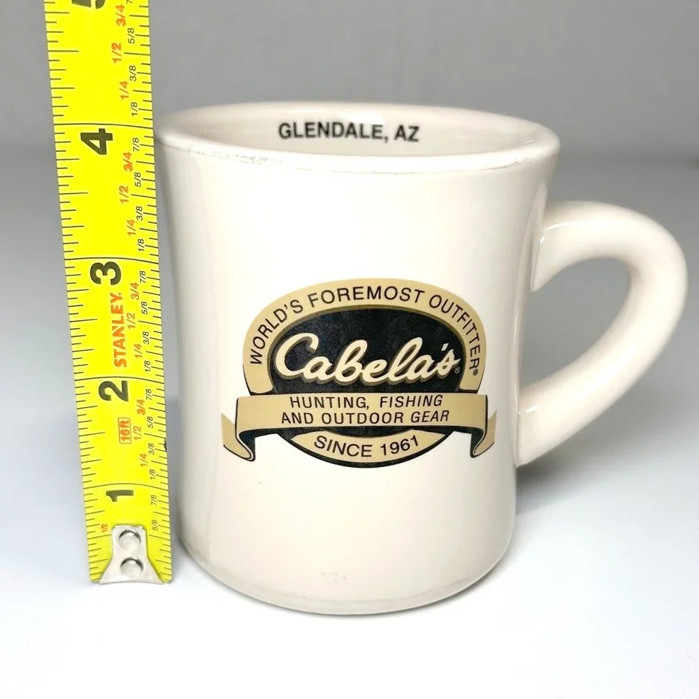 Cabela's Hunting Fishing Heavy Collectable‎ Diner coffee Glendale AZ Retro Mug